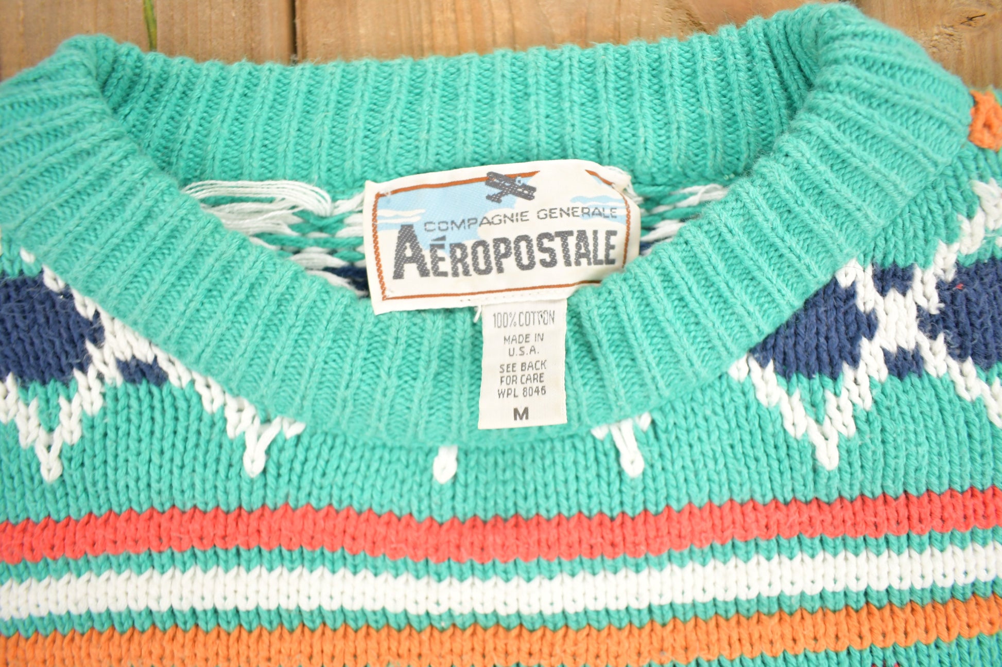 Vintage 1990s Aeropostale Knit Crewneck Sweater /