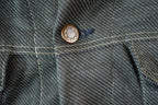 Vintage 1990s Blank Denim Style Button Up Shirt