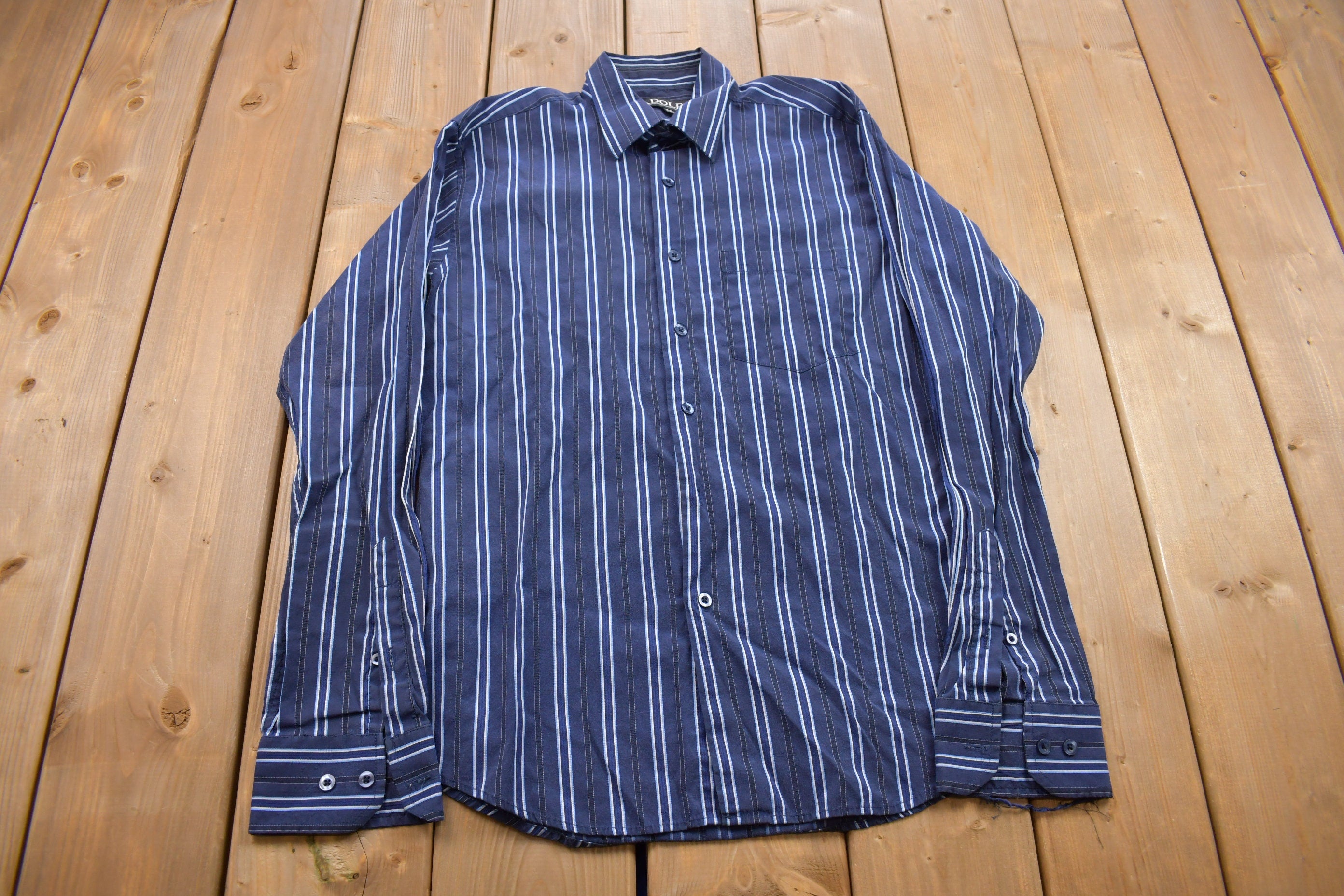 Vintage 1990s Adolfo Button Up Dress Shirt