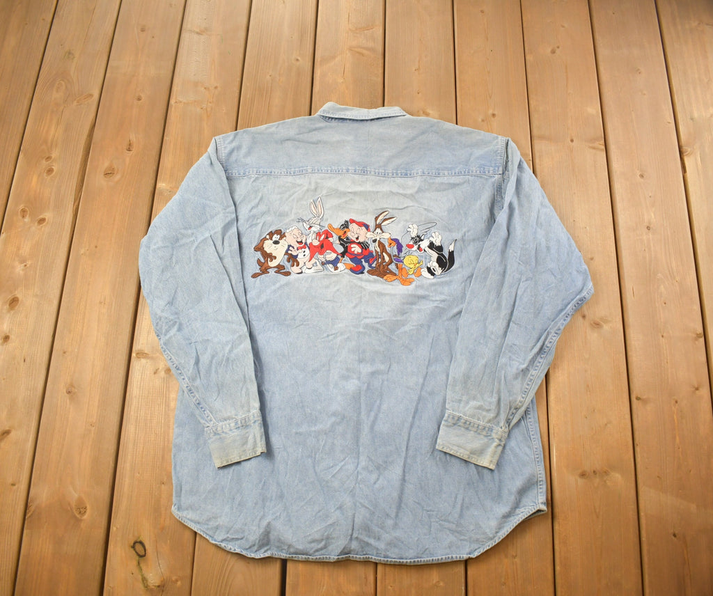 Vintage 1990s Looney Tunes Button Up Shirt