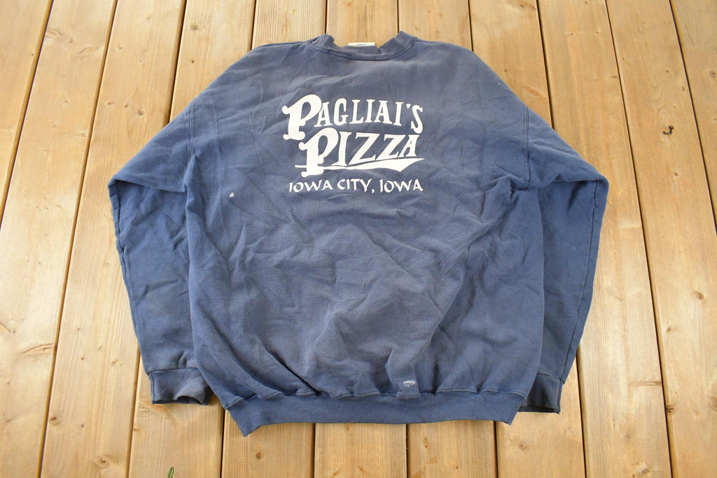 Vintage 1990s Pagliai's Pizza Promo Crewneck Sweatshirt Men's L