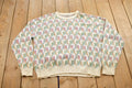 Vintage 1990s Steeple Chase Knitted Abstract Crewneck Sweater