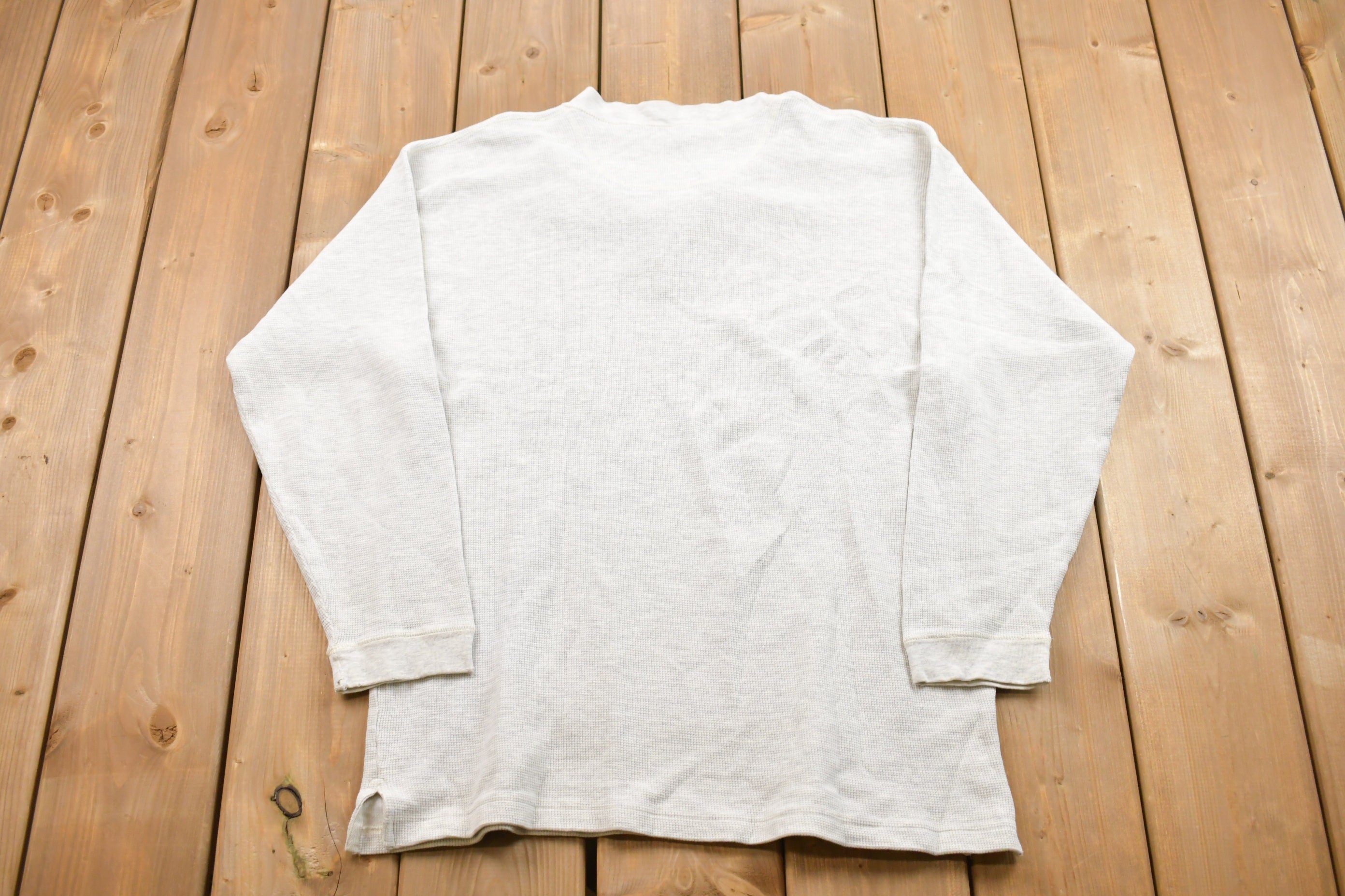 Vintage 1990s Button Up Crewneck Sweatshirt