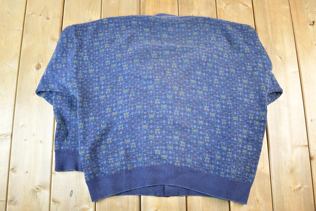 Vintage 90s Bahama Knit Wool Blend Cardigan - Men's L