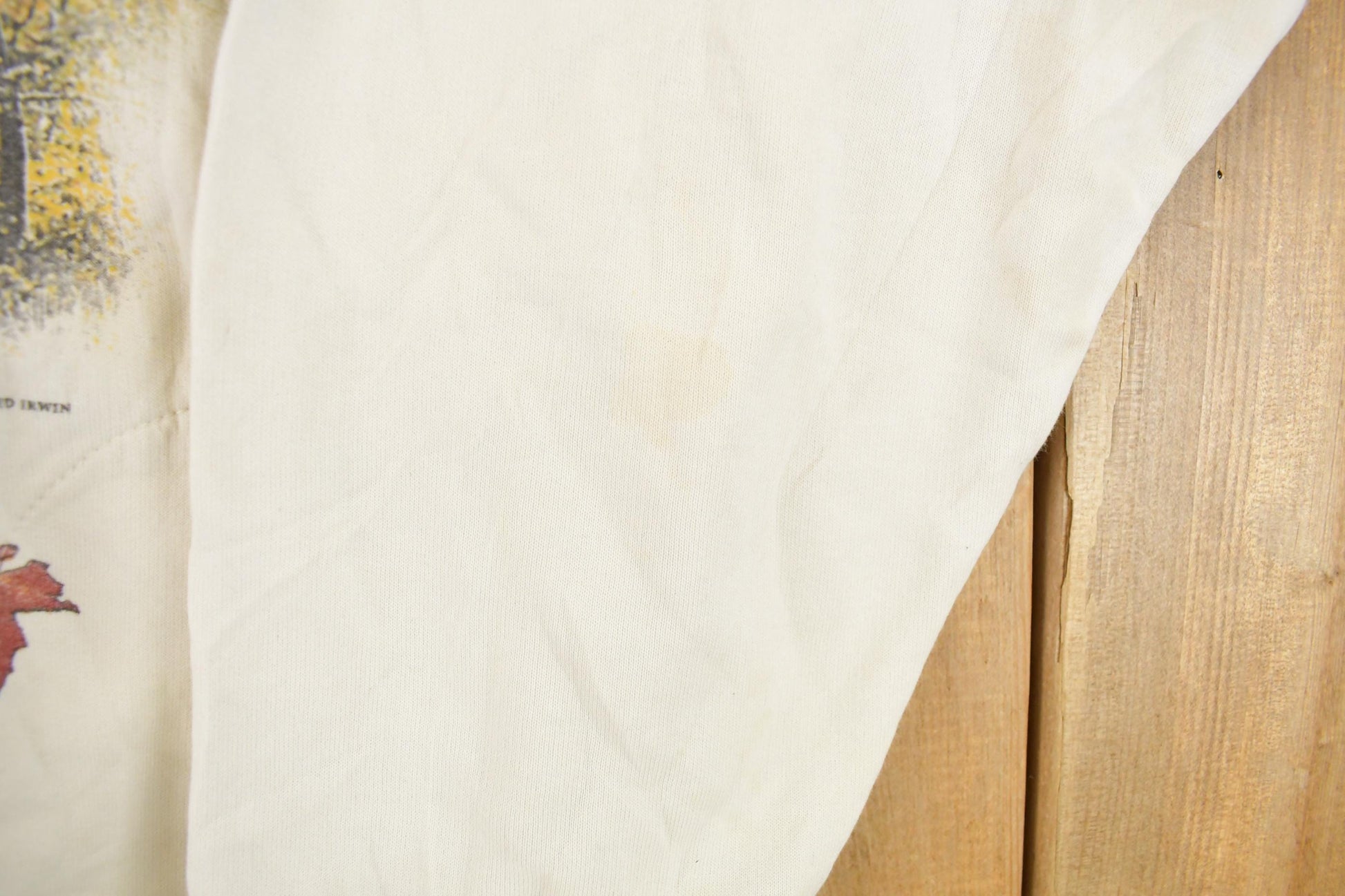 Vintage 1990s Art Unlimited Autumn Leaves All Over Print Landscape Henley Sweatshirt Men's XL