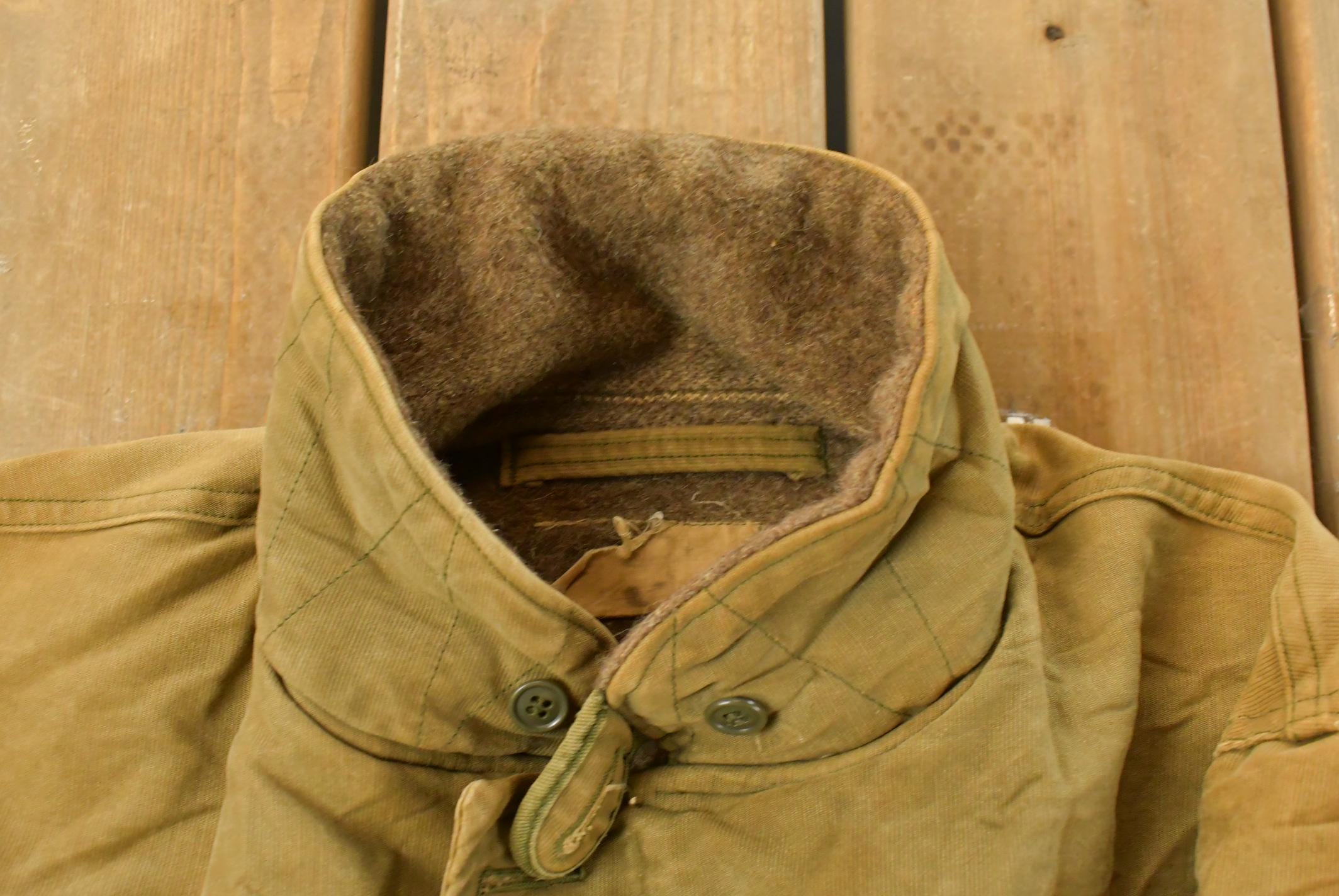 Vintage 1940s Navy N-1 Deck Jacket Men's Large /
