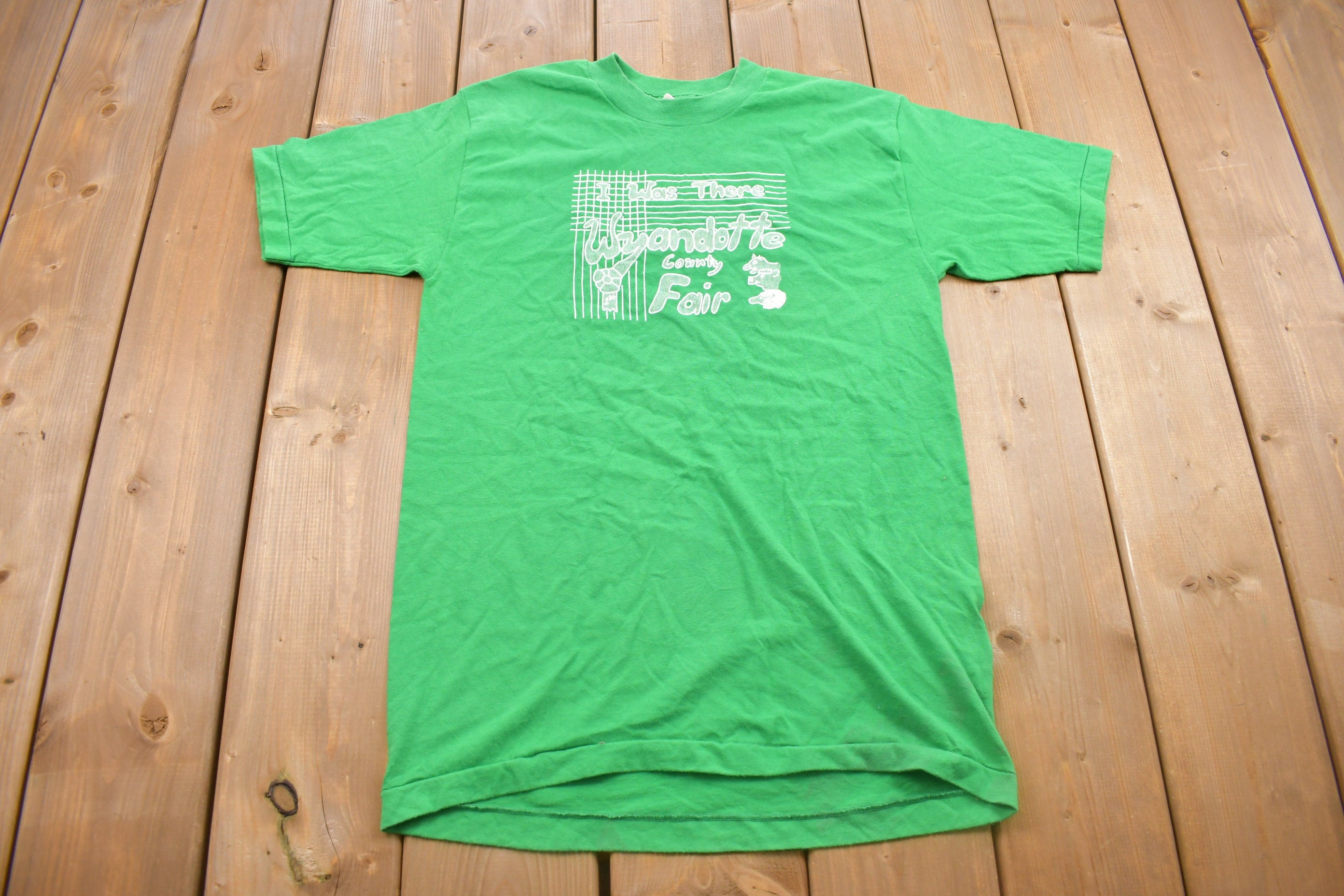 Vintage 1980s I Was There County Fair Graphic T Shirt