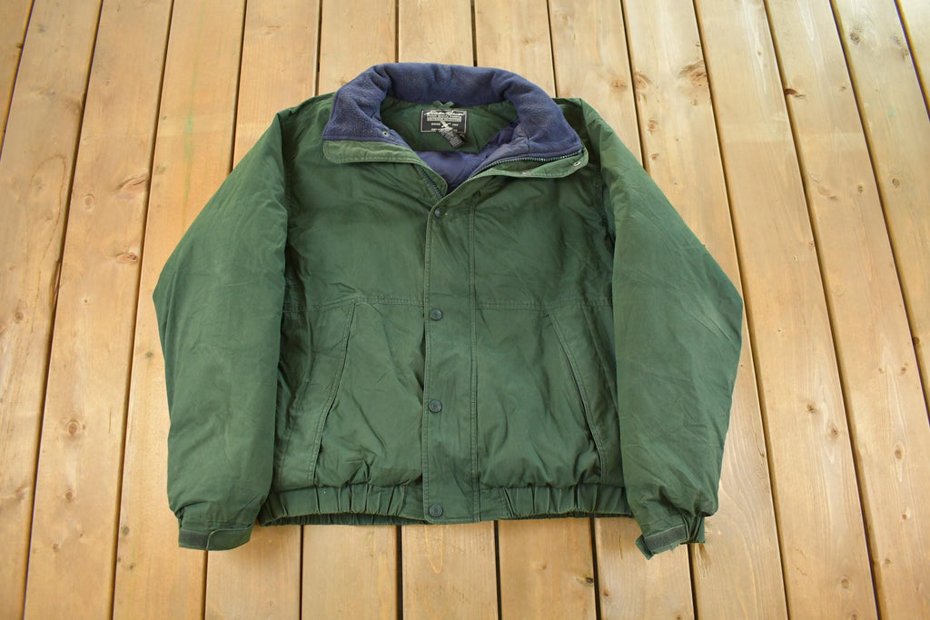 Vintage 1990s Eddie Bauer Full Zip Down Jacket Men's Tall XL