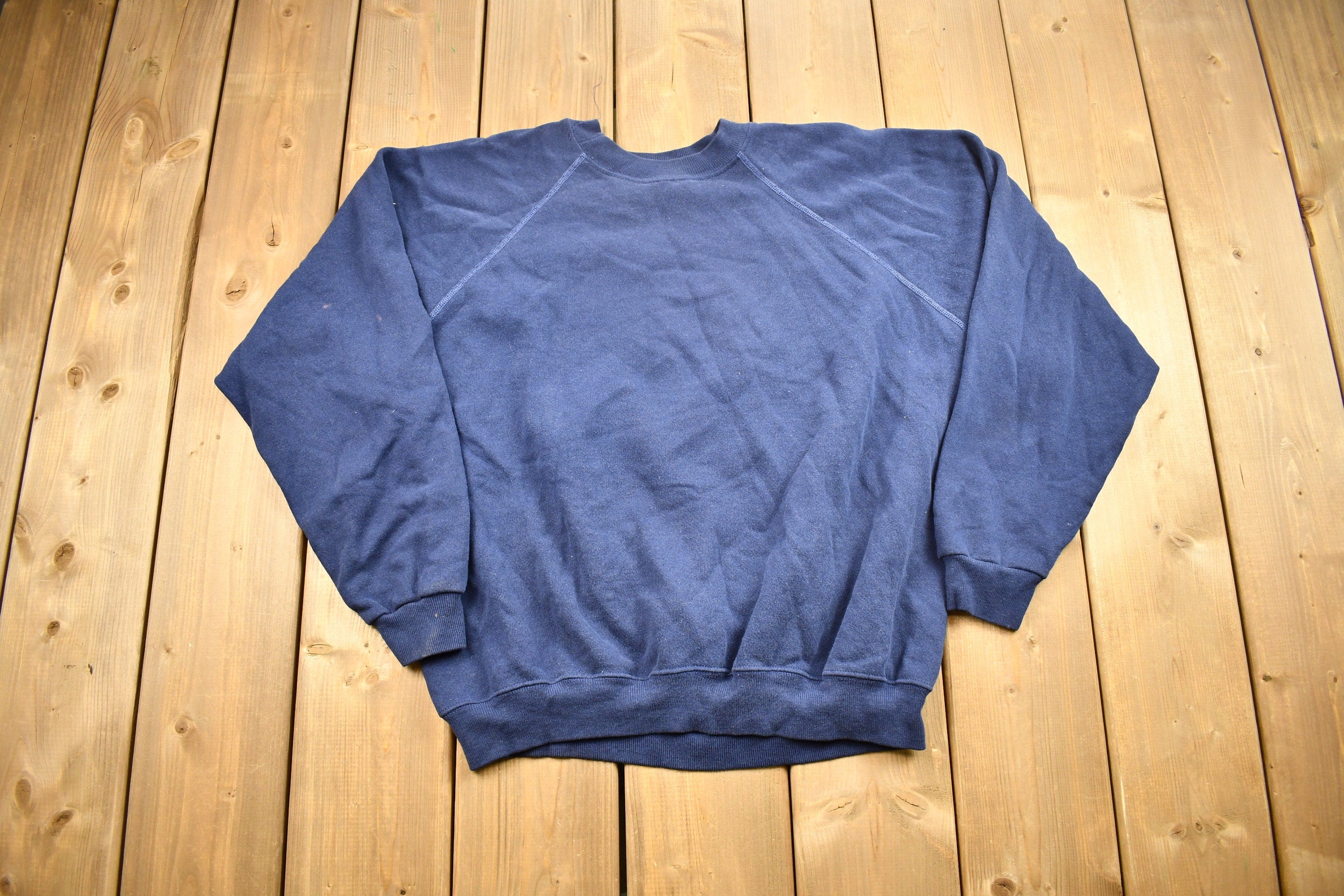 Vintage 1980s Cute Teddy Bear Raglan Crewneck Sweater