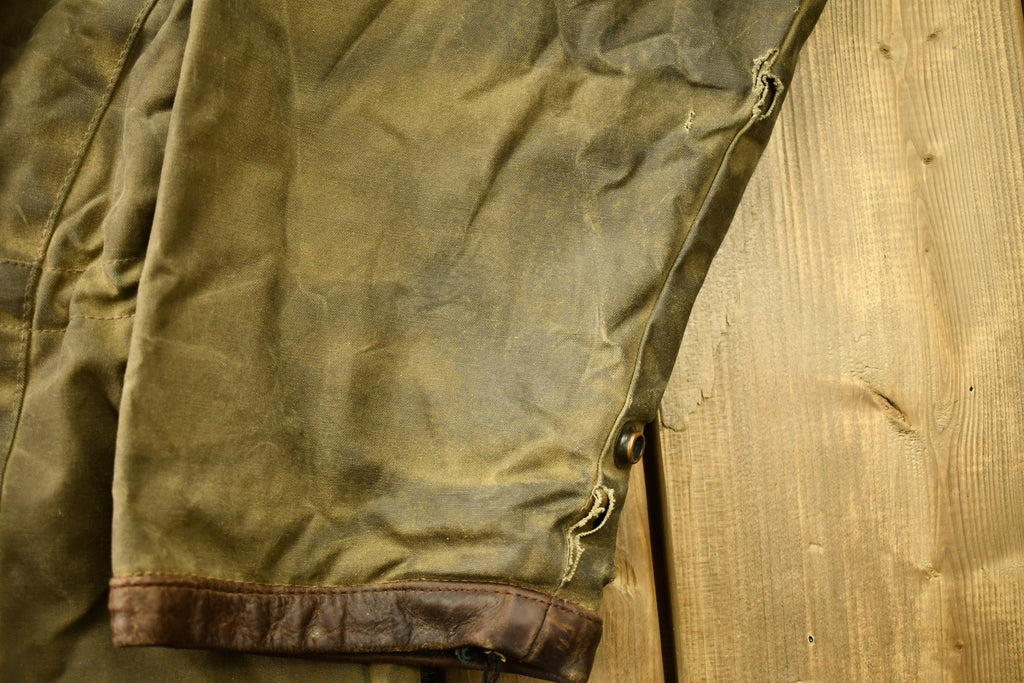 Vintage 1980s The Australia Outback Collection Waxed Leather Jacket