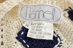 Vintage 1980s Nannell Knit Cardigan Sweater Made In USA