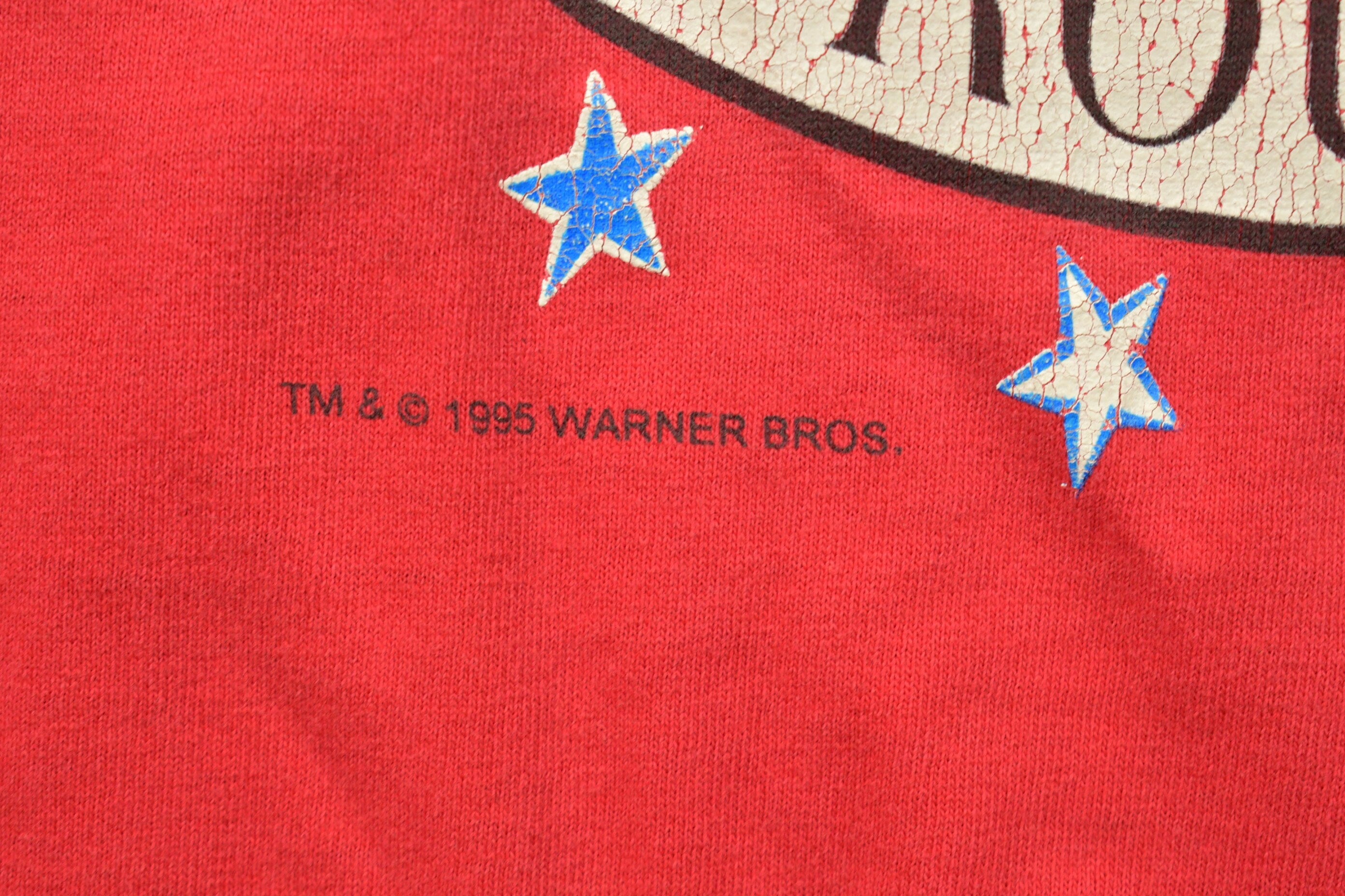 Vintage 1995 Looney Tunes Taz Devil Graphic T Shirt