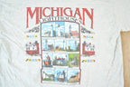 Vintage 1990s Michigan Lighthouses Souvenir T-Shirt Men's XL / Made In USA / Vintage Vacation Tee / Rare Destination Tee / Summer Shirt