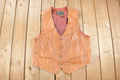 Vintage 1980s Cevys Brown Leather Vest