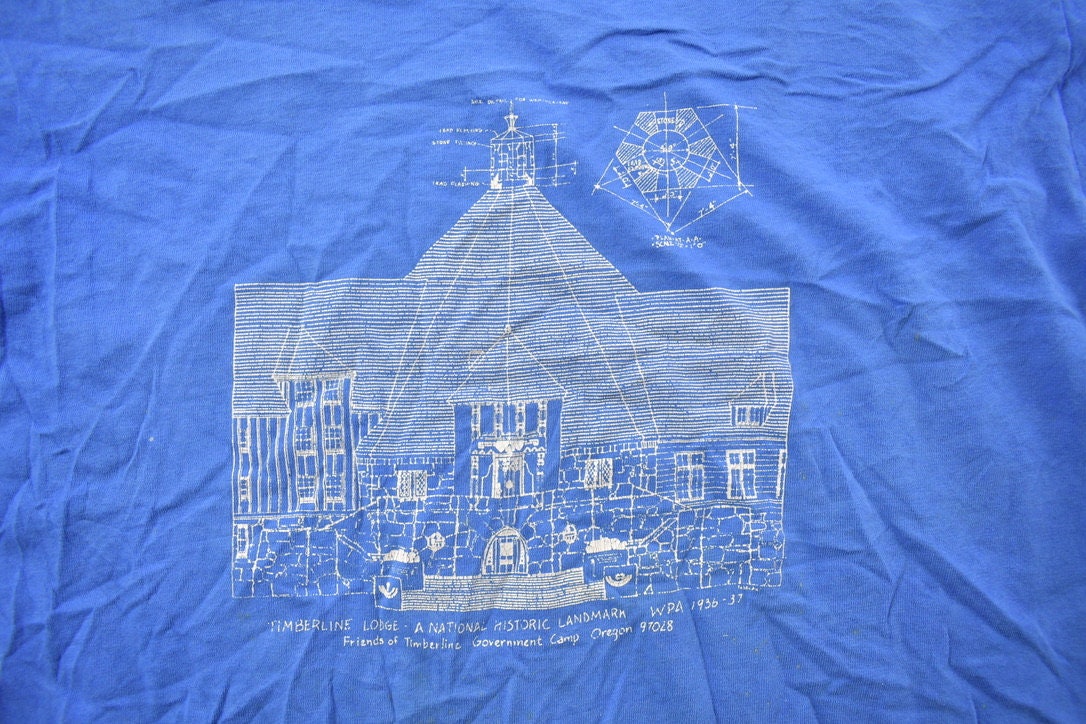 Vintage 1990s Timberline Lodge Graphic T Shirt  Vintage T Shirt  Streetwear  Graphic Tee  Made In USA