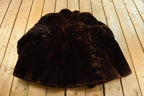 Vintage 1960s Mouton Fur Coat Wool Lining Adult L