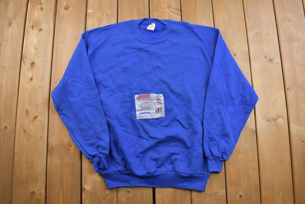 Vintage 1990's Jerzees Deadstock Blank Crewneck Sweatshirt