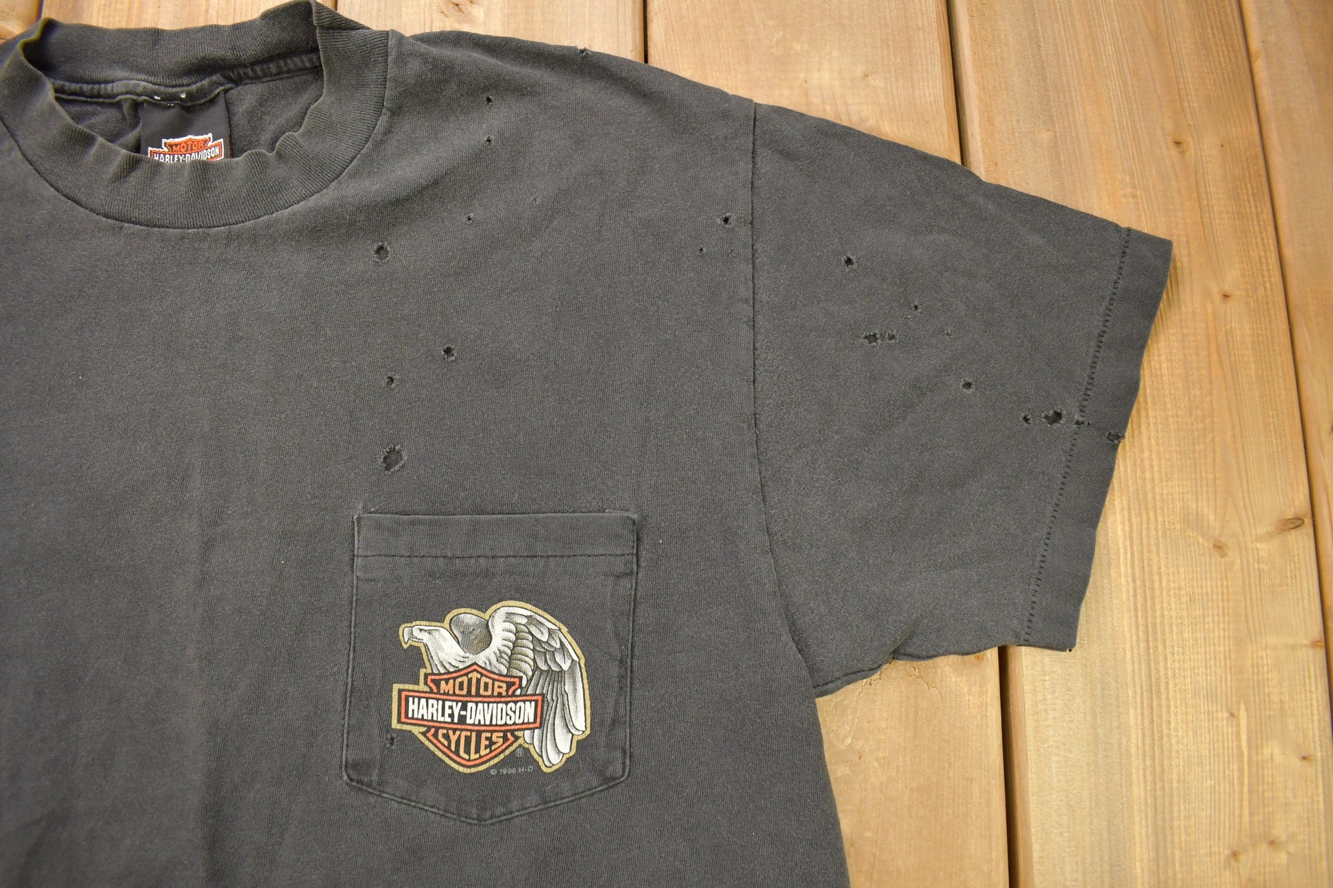 Vintage 1987 Harley Davidson Youngstown Ohio T-Shirt / Single Stitch / Made In USA / Biker Tee / Souvenir T Shirt