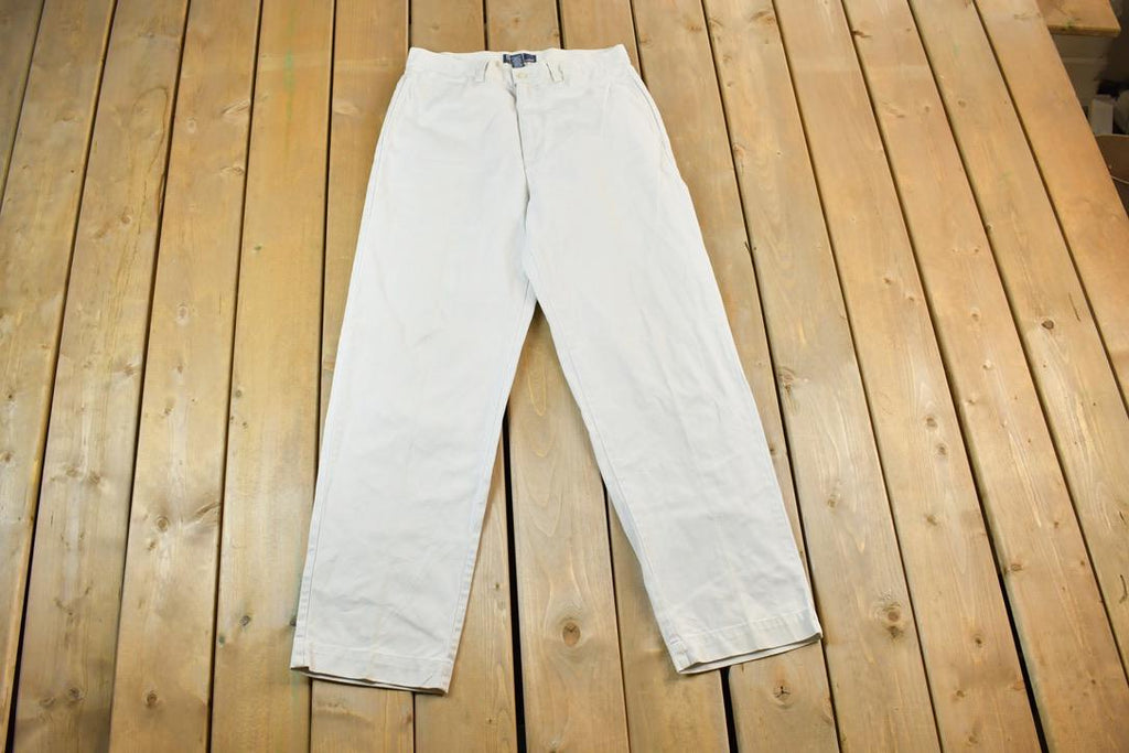 Vintage 1990s Polo By Ralph Lauren Chino Khaki Pants Size 32 x 32