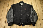 Vintage 1990s Dodge Leather Varsity Jacket