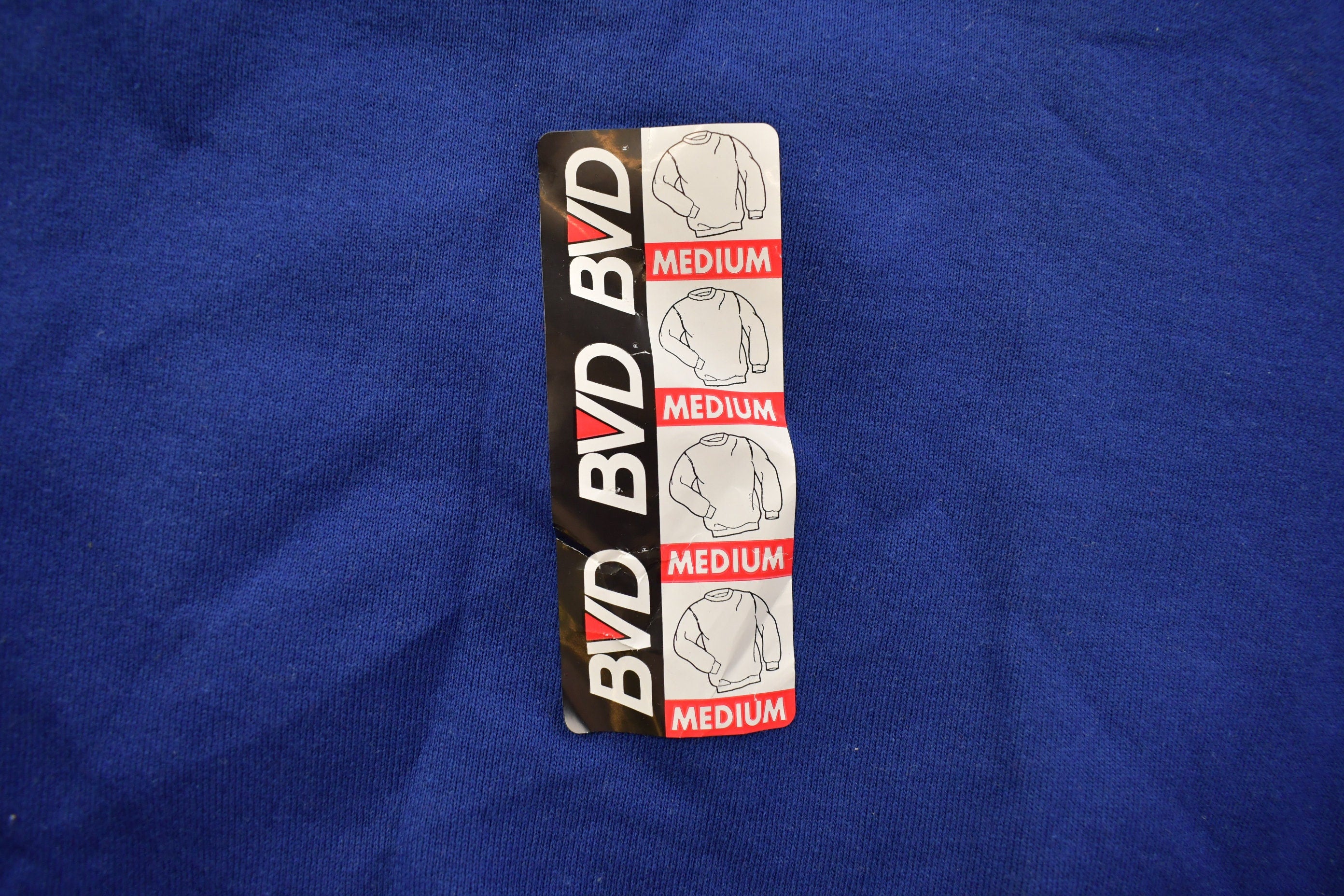 Vintage 1990s Deadstock BVD Blank Crewneck Sweatshirt