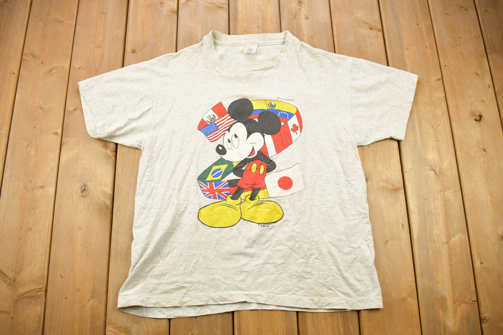 Vintage 1990s Mickey Mouse Wisconsin Souvenir T Shirt