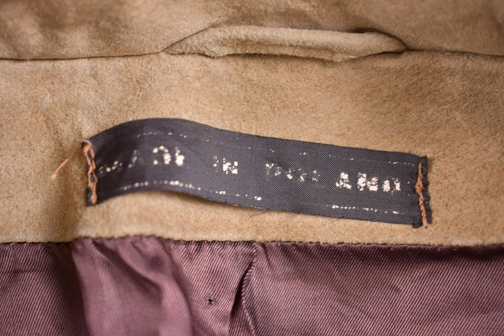 Vintage 1960s Suede Leather Long Coat