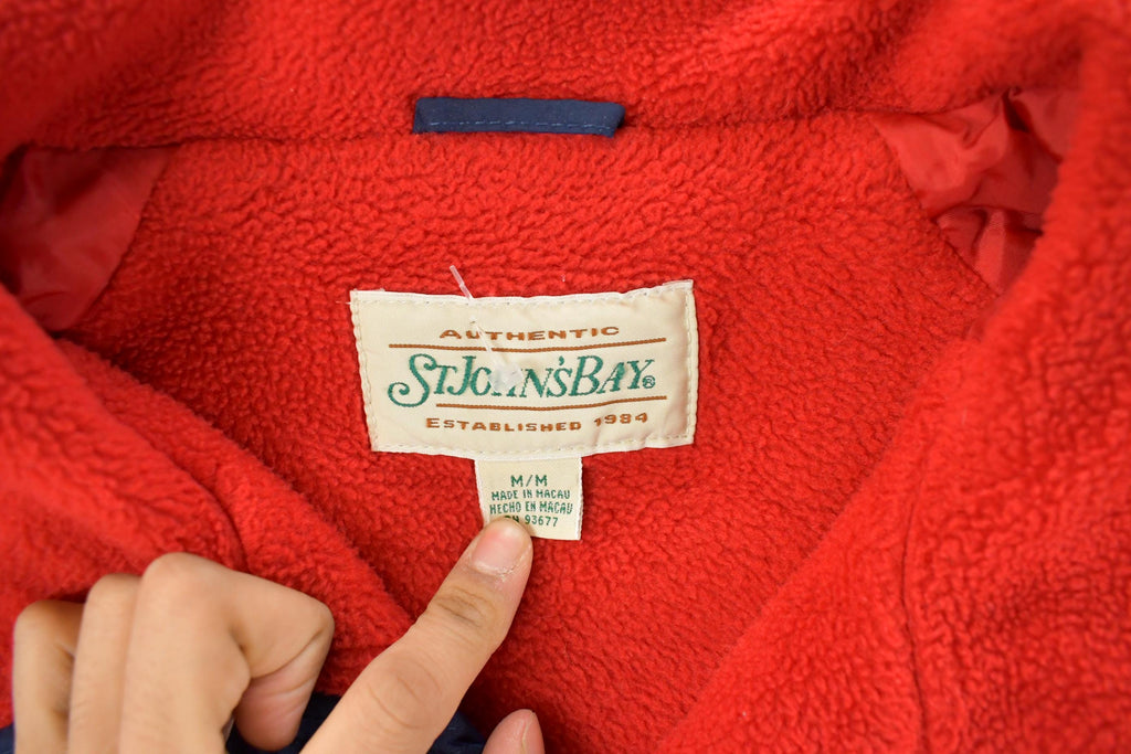 Vintage 1990s St. John's Bay Fleece Lined Jacket Men's Medium
