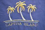 Vintage 1990s Captiva Island Embroidered Graphic Souvenir T Shirt