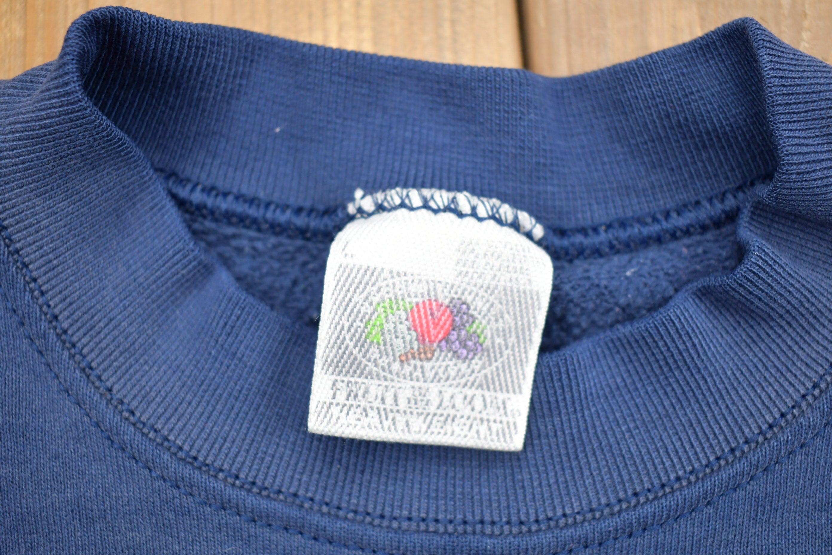 Vintage 1990s Blank Navy Blue Crewneck Sweatshirt