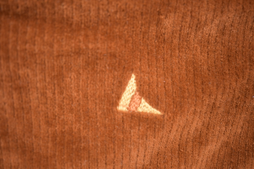 Vintage 1980s Ketch Velour V Neck Sweater