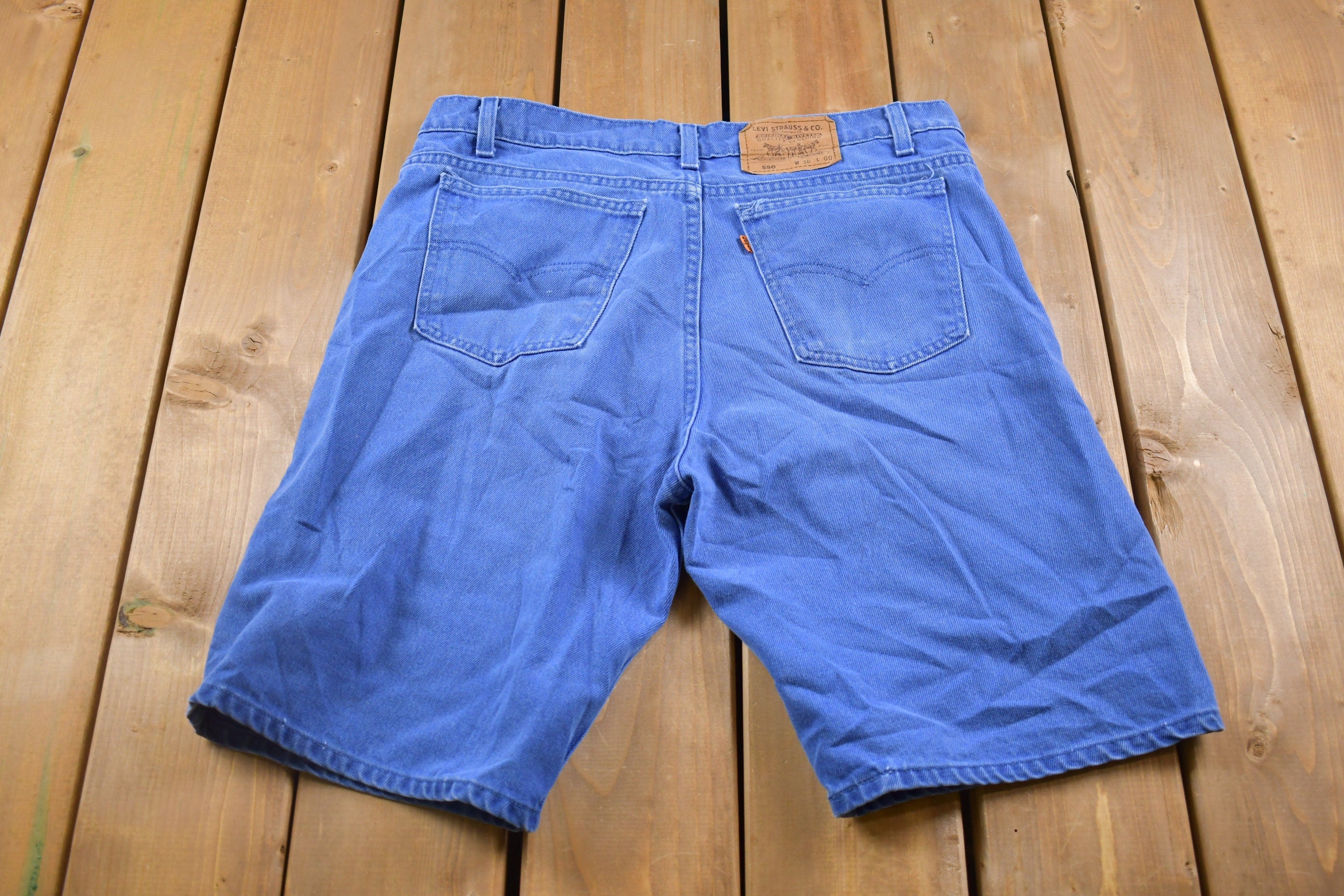 Vintage 1990s Levi's Orange Tab Blue Jean Shorts 34 x 10