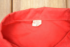 Vintage 1950s Russell Southern CO Red Snap Button Windbreaker Jacket