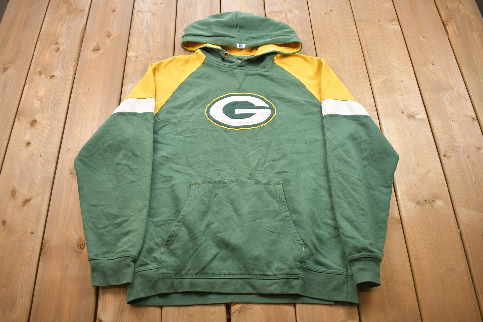 Vintage 1990s NFL Green Bay Packers Hoodie Sweatshirt / Made In USA / Football / Fan Gear / Sportswear / Americana