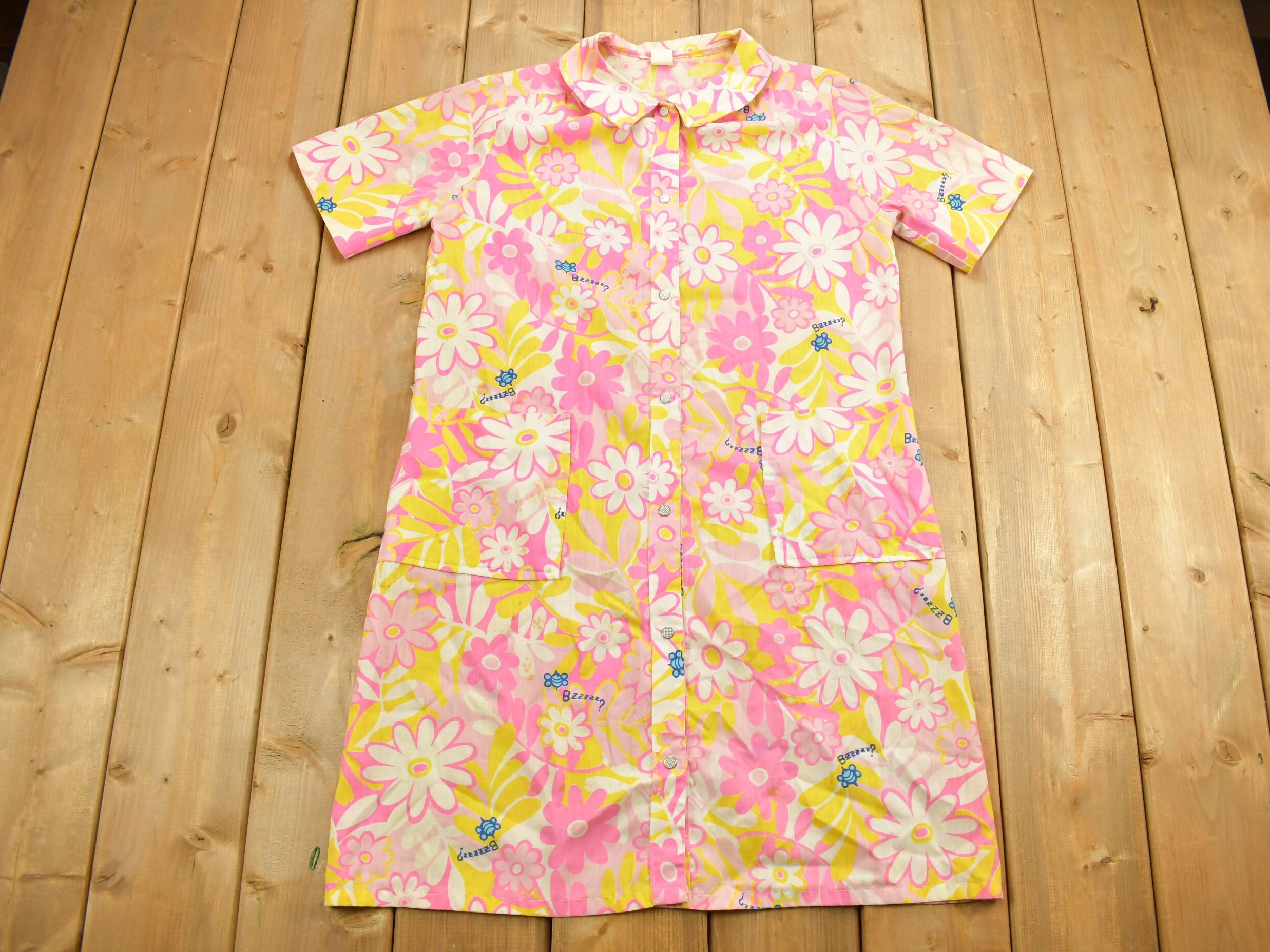 Vintage 1980s Floral All Over Pattern Dress