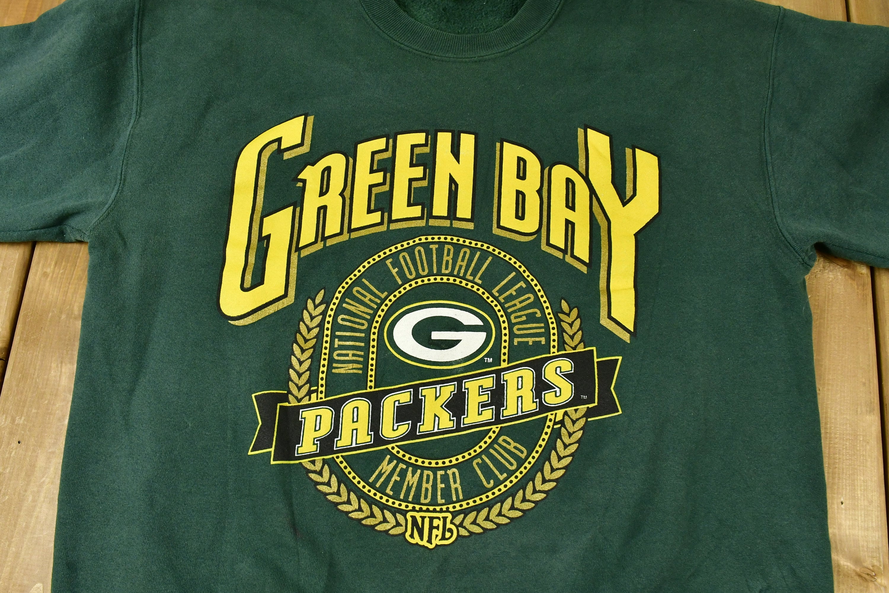 Vintage 1990s Green Bay Packers Member Club NFL Crewneck Sweatshirt