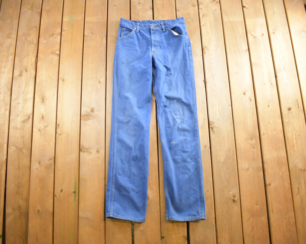 Vintage 1980s Distressed Blue Jeans Size 32x36