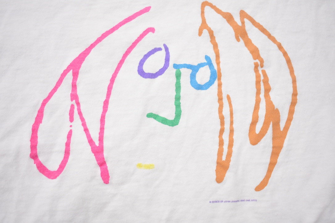 Vintage 1990s John Lennon Yoko Ono Band T-shirt