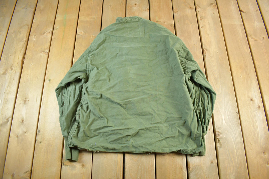 Vintage 1976 Army OG-107 Military Sateen Shirt Men's Large