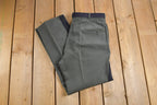 Vintage 1970s Military Wool Trousers with Belt Size 28 x 29