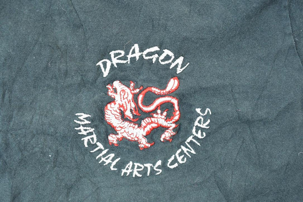 Vintage 1990s Dragon Martial Arts Centre Embroidered T-Shirt  Vintage T Shirt  Streetwear  Graphic Tee  Single Stitch  Made In USA