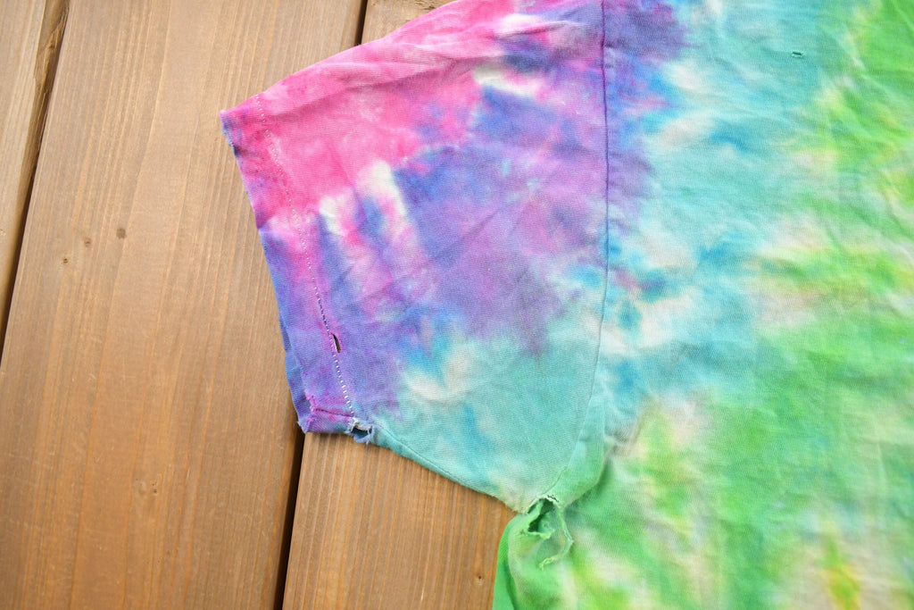 Vintage 1990s Tie Dye All Over Print T-shirt  Vintage Tie Dye Tee  Music Promo  Tie Dye  Single Stitch  Hippie