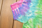 Vintage 1990s Tie Dye All Over Print T-shirt  Vintage Tie Dye Tee  Music Promo  Tie Dye  Single Stitch  Hippie