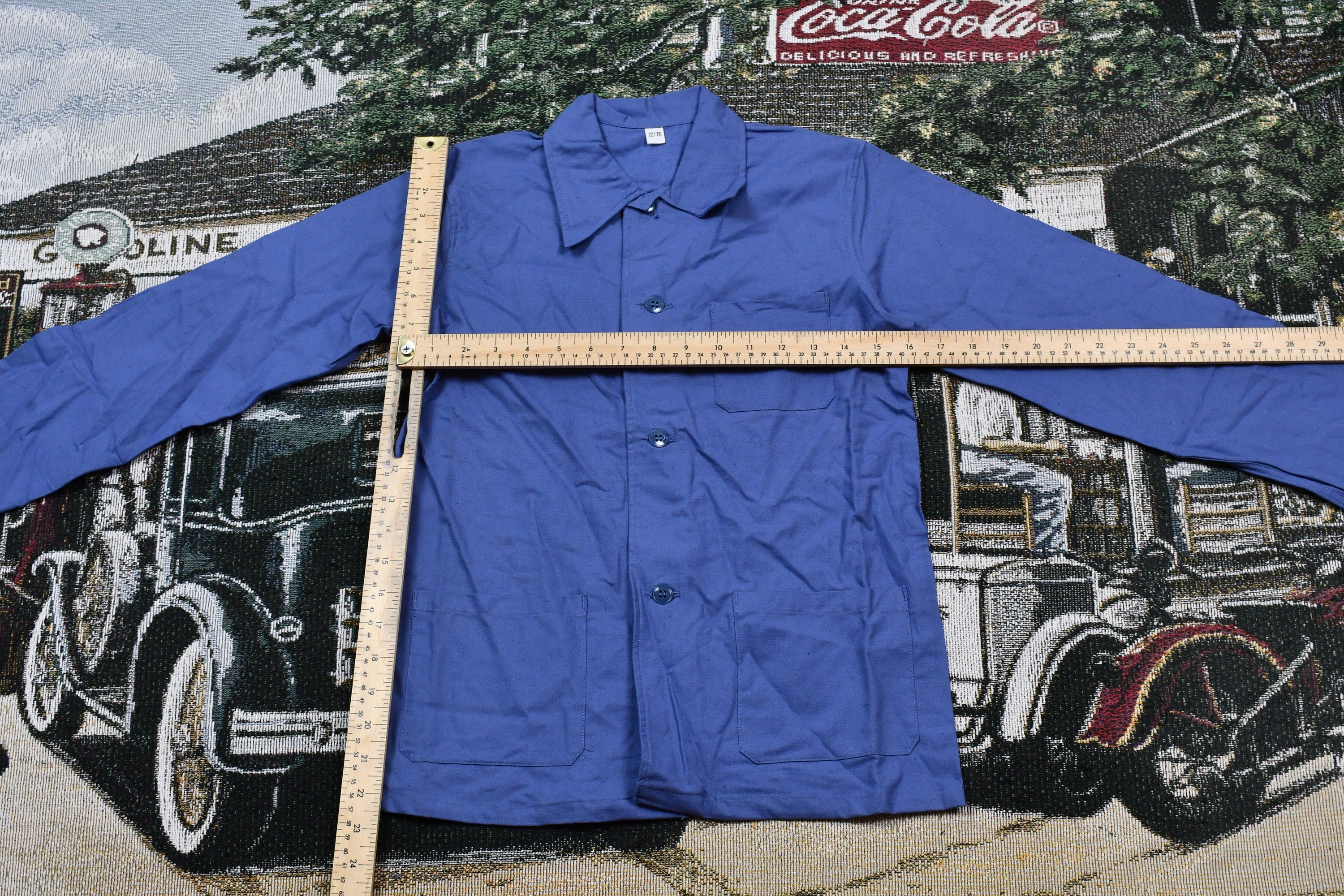 Vintage Blue Button Up Shirt Size 72
