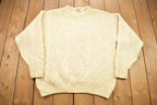 Vintage 1980s Blarney Woolen Mills Cable Knitted Sweater