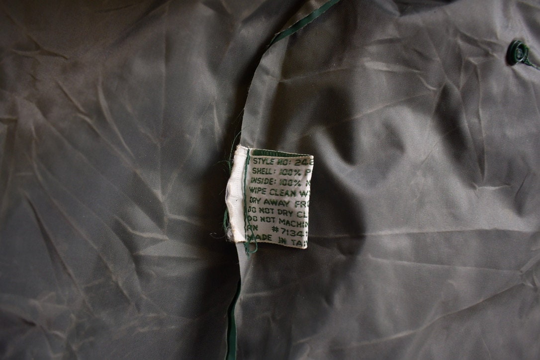 Vintage 1970s LL Bean Hooded Raincoat