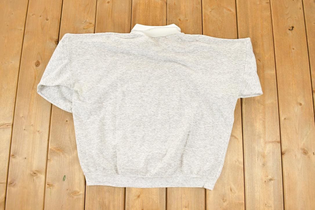 Vintage 1990s Bunny Teddy Country Cute Collared Cartoon Crewneck Sweatshirt Women's XL