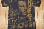 Vintage 1990s Martin Luther King All Over Print Single Stitch Graphic T-Shirt Size XL