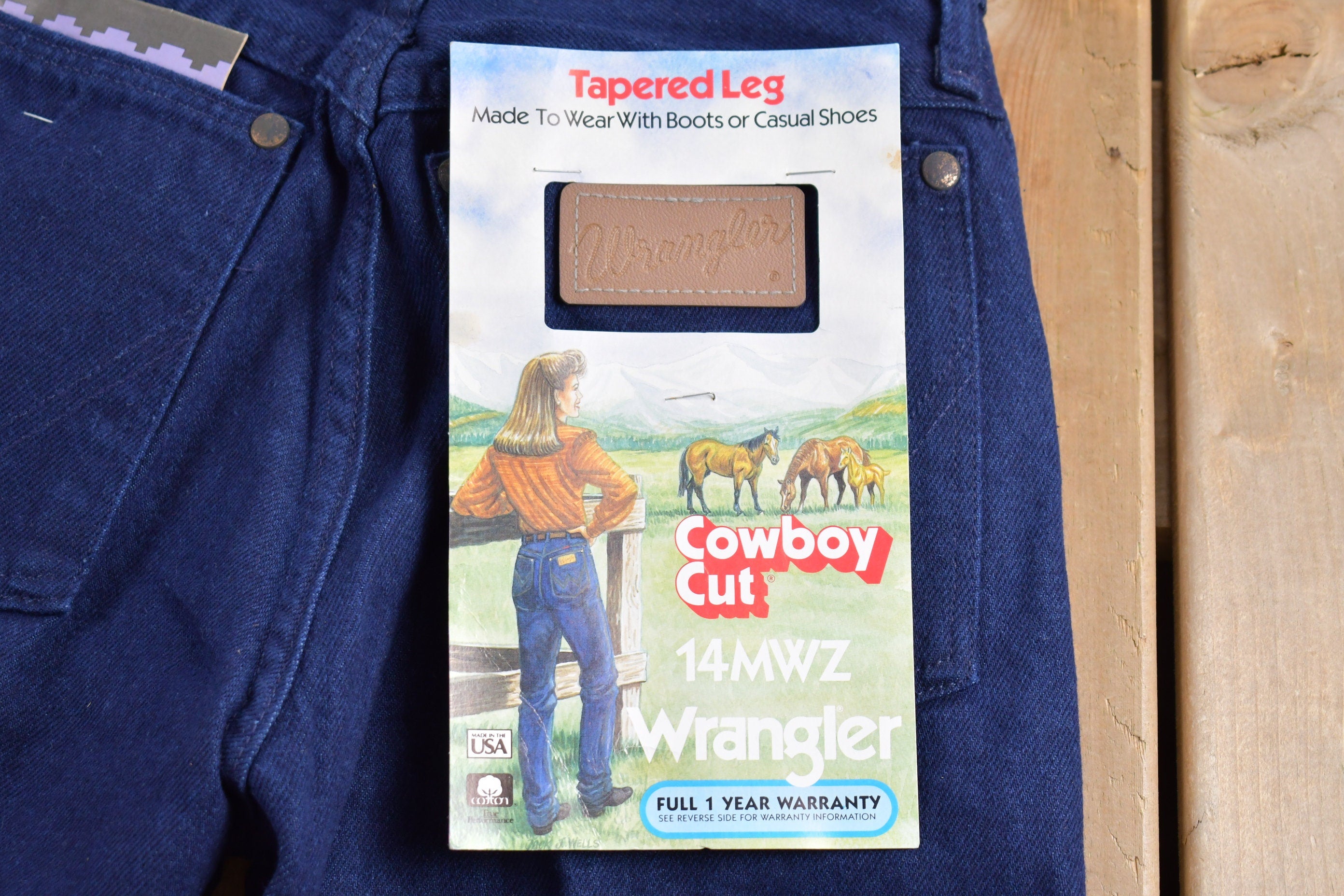 Wrangler Cowboy Cut Deadstock Vintage 1980s Jeans Womens Size 24 x 34