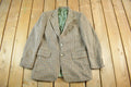 Vintage 1980s Harris Tweed Hand Woven Wool Two Button Blazer Jacket Men's Medium
